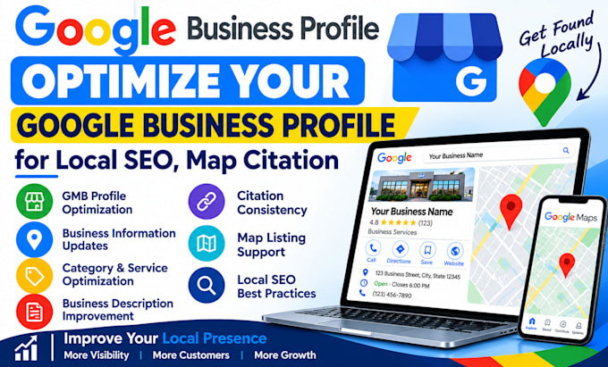 optimize your google business profile for local seo, map citation,