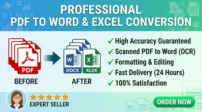 do professional data entry and file conversion