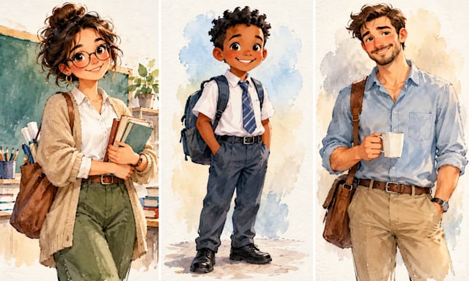 ich illustriere ihr kinderbuch mit einzigartigen aquarell