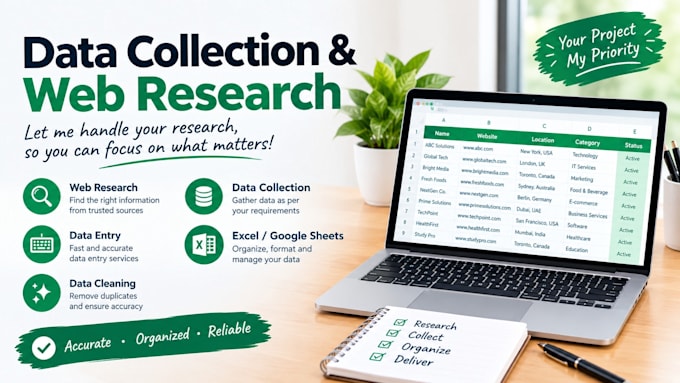 do web research and data collection