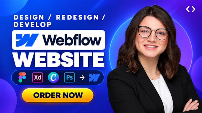 develop or design webflow website mobile web app figma to webflow webflow expert