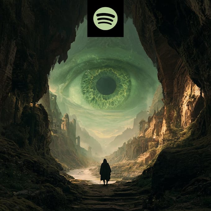 create unique fantasy cover art for spotify and apple music