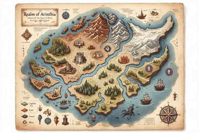 draw a fantasy kingdom