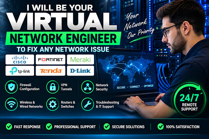 be your virtual network engineer to fix any network issue