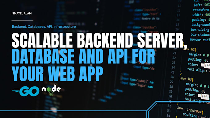 build scalable backend server for web application