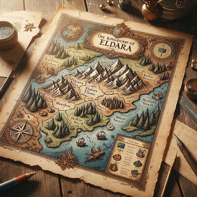 illustrate a medieval world