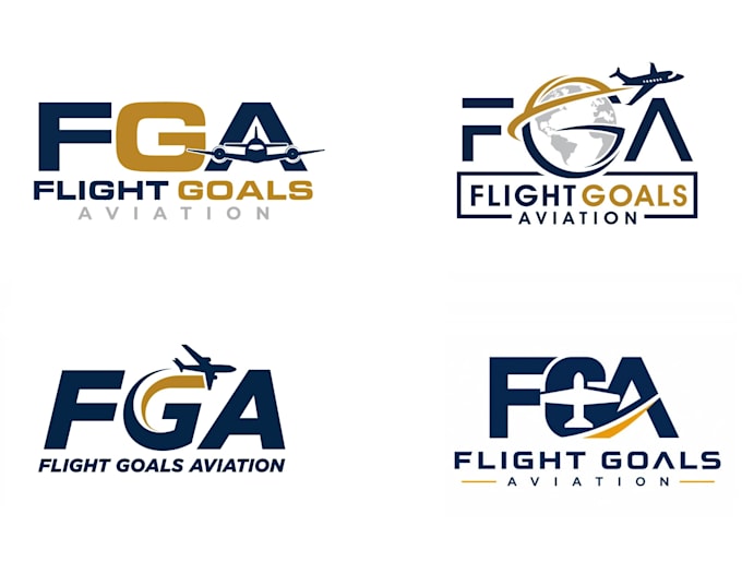 design a custom modern aviation logo