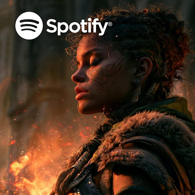 create surreal fantasy spotify cover artwork