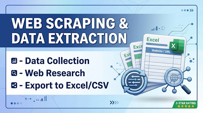 web scraping, data extraction, and web research for any web