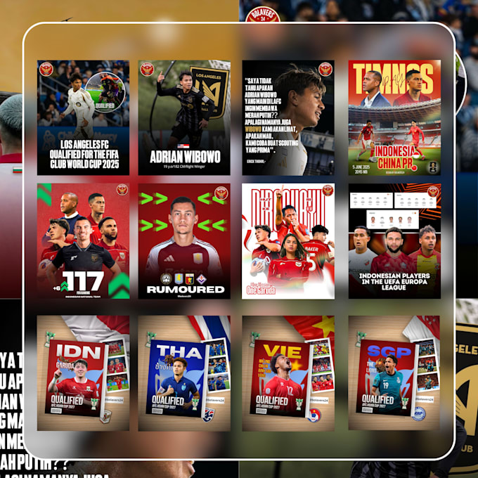 make a clean and professional sports design