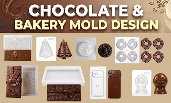 design chocolate mold silicone baking mold cookie cutter candy print ready stl
