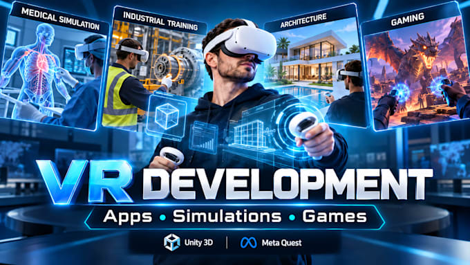 develop immersive VR apps, simulations and games in unity