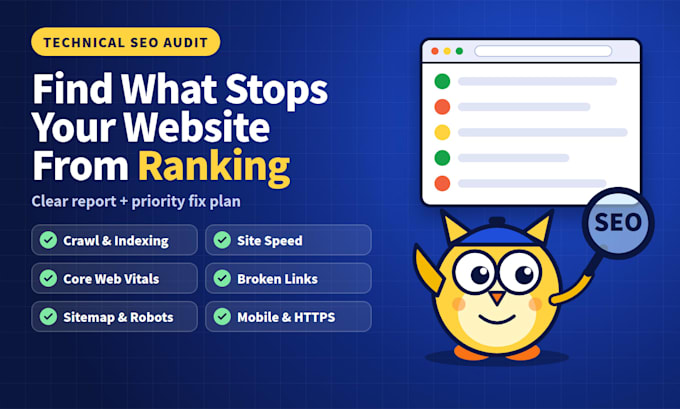do a technical SEO audit with a priority fix plan
