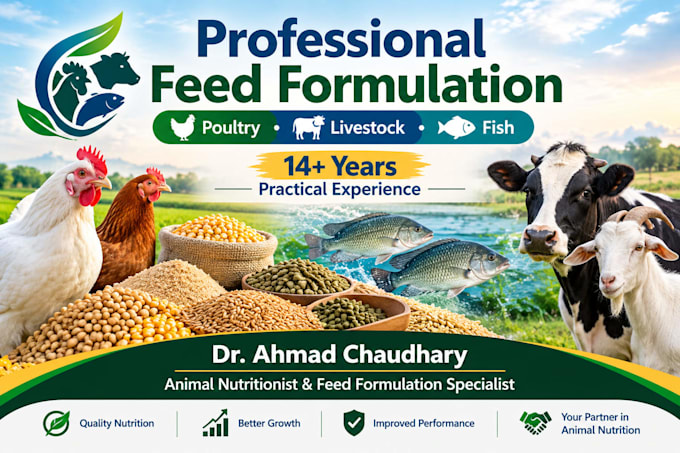 professionally formulate poultry livestock and fish feed
