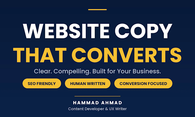 write SEO website copy and landing pages that convert