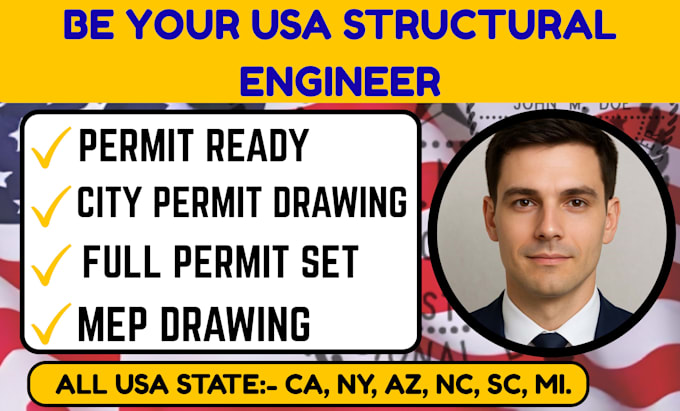 structural engineer permit drawing engineer stamp for north and south carolina