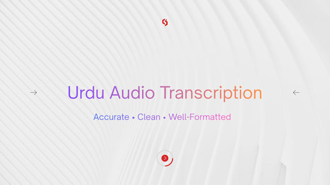 transcribe urdu audio lectures