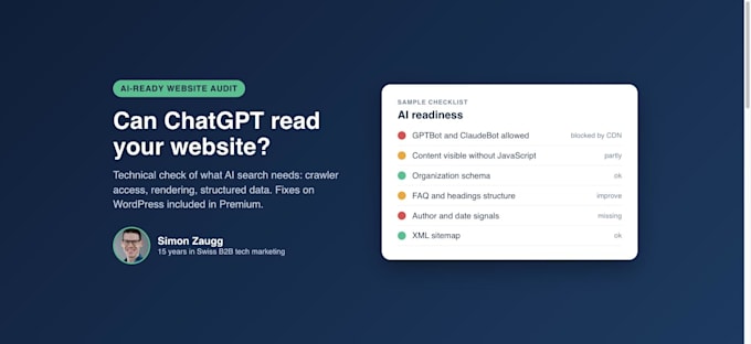 audit if your website is ready for chatgpt and ai search