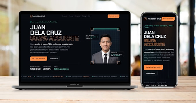 create professional portfolio website or online portfolio design