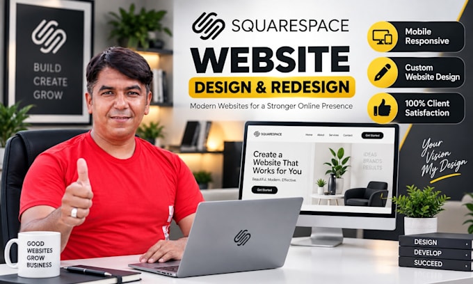 do squarespace website design, redesign, and ecommerce store setup