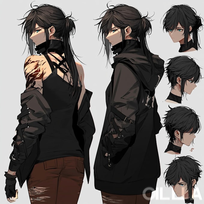 draw professional anime sheet