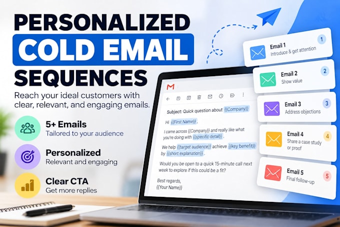 write personalized cold email sequences for your business