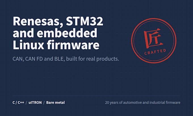 develop esp32 or stm32 ble firmware for your iot device