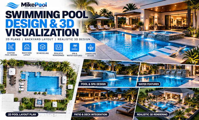 design swimming pool plans, backyard pool layout and 3d pool design