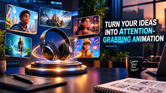 create a professional ai animated promotional video