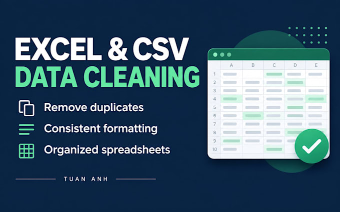 clean and format your excel or CSV data