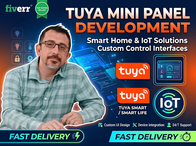 build tuya iot mini panels, custom app components, and wifi hardware setup