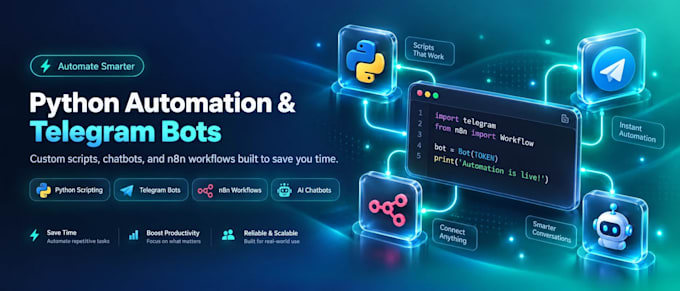 build a python automation script or telegram bot