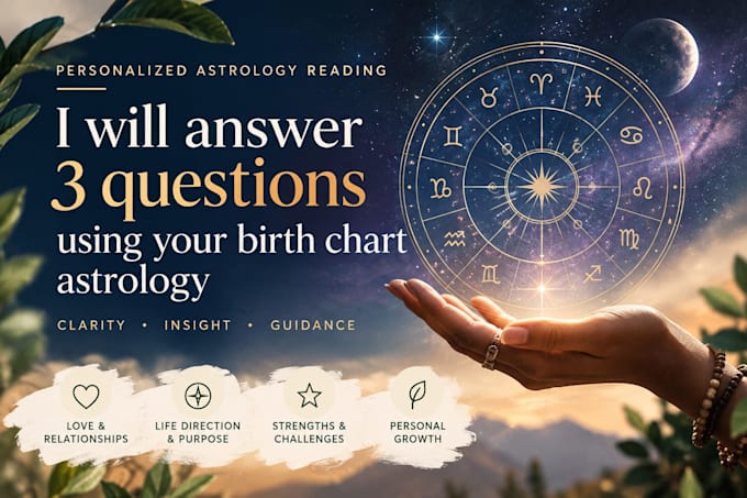 3 questions using your birth chart astrology