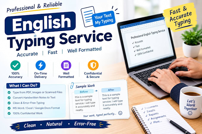 do english and hindi typing and data entry