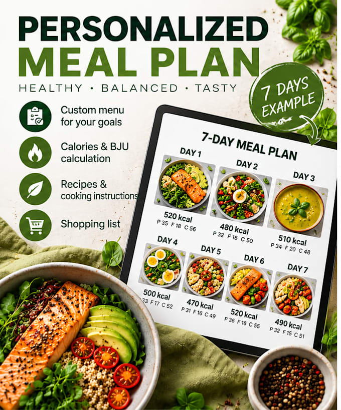 create a personalized meal plan based on your goals