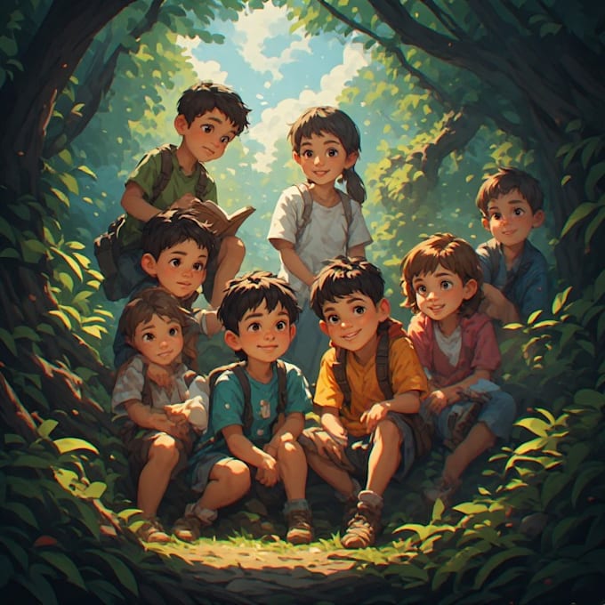 children book cover and children book illustrations