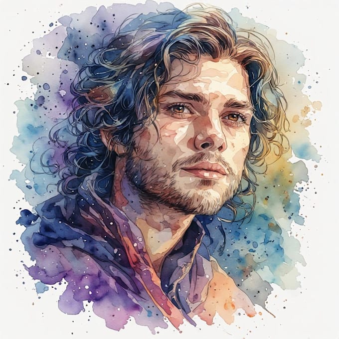 draw a digital stylized portrait of you