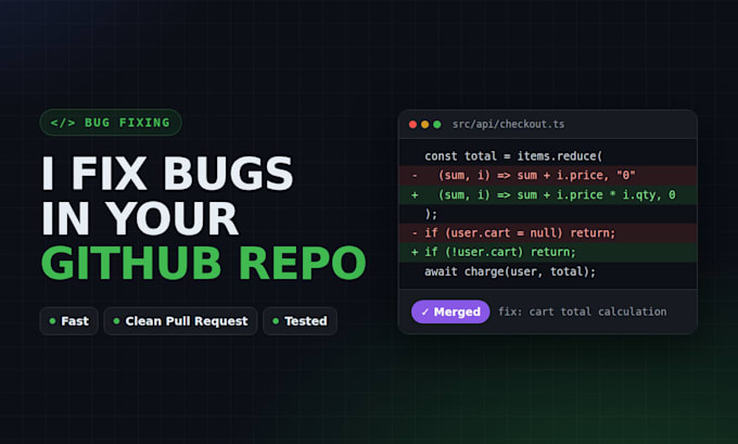 fix bugs in your github repo