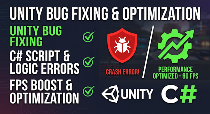fix unity bugs, c sharp errors, and optimize game