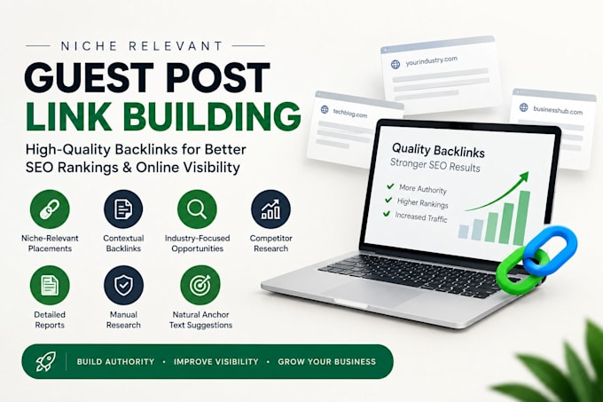 build niche relevant guest post backlinks for competitive industries