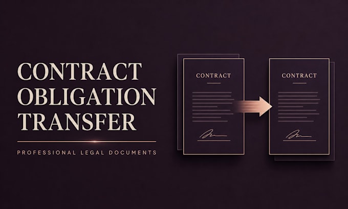 prepare documents for transferring contractual obligations
