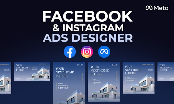 design meta ads creative, high converting static facebook ads