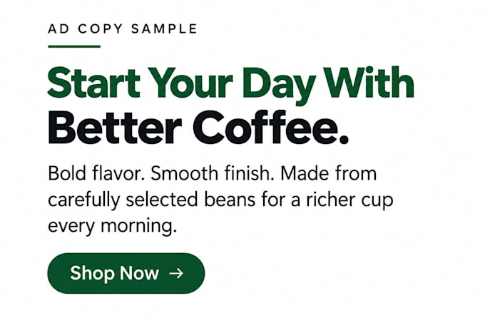 persuasive ad copy for your business or product