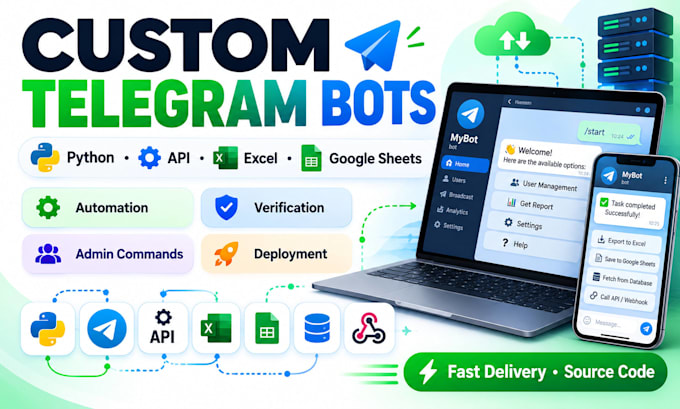 build a custom telegram bot with python API excel or google sheets