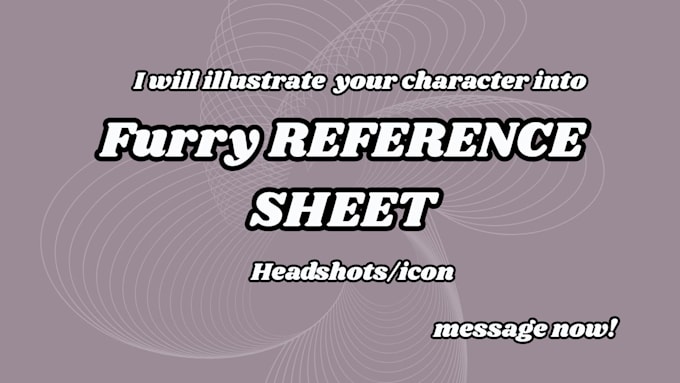 draw furry ref sheet furry oc