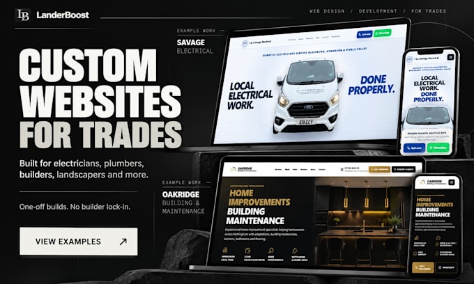 build a contractor website with a quote form