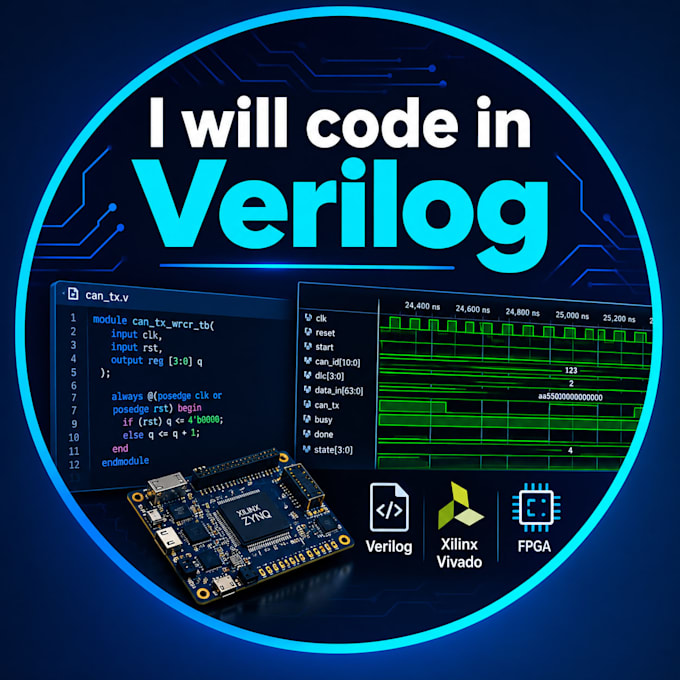 help with verilog, fpga and digital logic design projects