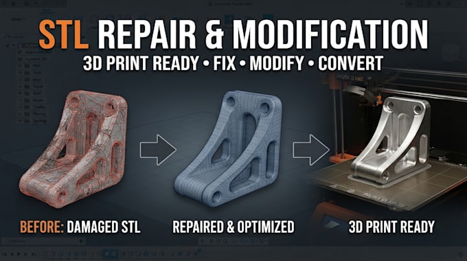 repair, modify, fix, and convert stl files for 3d printing