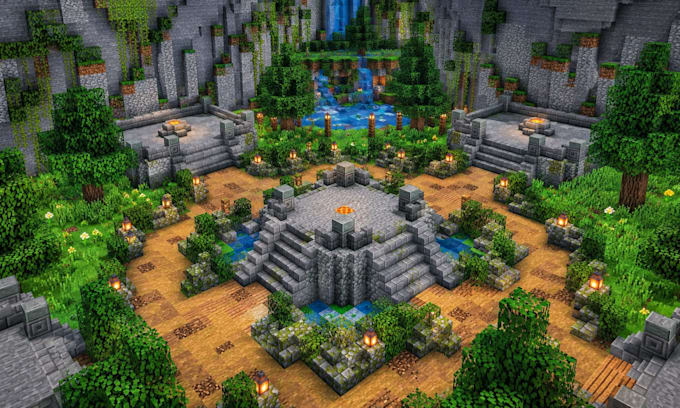 build a custom minecraft map, server spawn, lobby and hub