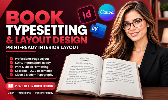 do book typesetting and interior book design for print